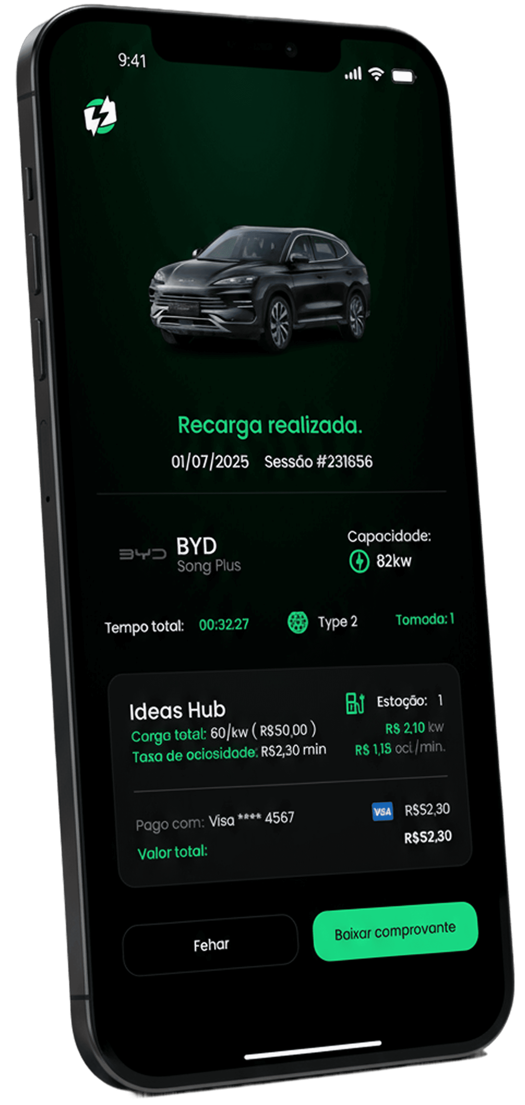 Tela de mapa de postos